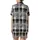 Cozy Rustic Plaid: Black White Gray Good Morning Heart Script Lumberjack Style Satin Short-Sleeve Pajamas Set - 3