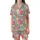 Nostalgic Dreamer's: Pastel Patchwork Wildflower Paisley Design - Unique All-Over Print Satin Short-Sleeve Pajamas Set - z5IB2NIKtW