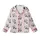 Panda Lover's Pastel Pink Dreamscape: Cute Sleepy Cartoon Panda Moons & Stars Pattern Kid Satin Pajamas Set - 2