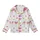 Cocktail Lover's Whimsical Pink Bowed Martini, Margarita & Lime Pattern Kid Satin Pajamas Set - 2