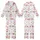 Cocktail Lover's Whimsical Pink Bowed Martini, Margarita & Lime Pattern Kid Satin Pajamas Set - 1