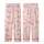 Feminine Whimsical Pastel Pink Ribbons & Bows Design with Fuchsia Hearts Kid Satin Pajamas Set - 3