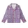 Whimsical Bear Fan: Lavender Geometric Houndstooth Violet Sitting Bear Design Kid Satin Pajamas Set - 4f-w1PF_Oz