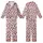 Romantic Heart Lover's Irregular Black Hearts Dusty Rose Pink Personalized Item Kid Satin Pajamas Set - XDZ-xbcO0v