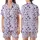 Sweetheart's Playful Lavender Purple Hearts All-Over Wearable Design Satin Short-Sleeve Pajamas Set - 1