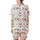 Cocktail Lover's Whimsical Pink Bowed Martini, Margarita & Lime Pattern Satin Short-Sleeve Pajamas Set - 3