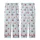Sweetheart's Light Blue Gingham Red Cherry Pink Blossom Lifestyle Piece Kid Satin Pajamas Set - 3