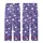 Playful Heart's Medium Purple Scattered White & Outline Hearts, Stars, & Dots Pattern Loungewear Kid Satin Pajamas Set - 3