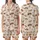 Dachshund Lover's Winking Cartoon Girl & Party Dogs Customizable Item Satin Short-Sleeve Pajamas Set - 1