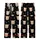 Highland Cow Lover: Whimsical Fluffy Cow Christmas Lights Multi-Color Stars Black Sweater Kid Satin Pajamas Set - 8j2qugmYfn
