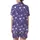 Playful Heart's Medium Purple Scattered White & Outline Hearts, Stars, & Dots Pattern Loungewear Satin Short-Sleeve Pajamas Set - 3
