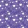 Playful Heart's Medium Purple Scattered White & Outline Hearts, Stars, & Dots Pattern Loungewear Satin Short-Sleeve Pajamas Set - 4