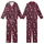 Romantic Hearts: Deep Maroon White Hand-Sketched Hearts & Eternal Love Script Scattered Design Kid Satin Pajamas Set - 8O8_zFkzkQ