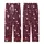 Romantic Hearts: Deep Maroon White Hand-Sketched Hearts & Eternal Love Script Scattered Design Kid Satin Pajamas Set - HqUTp5VVu_