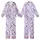 Sweetheart's Playful Lavender Purple Hearts All-Over Wearable Design Kid Satin Pajamas Set - 1