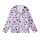 Sweetheart's Playful Lavender Purple Hearts All-Over Wearable Design Kid Satin Pajamas Set - 2