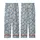 Nature-Inspired Delicate White Floral Pattern on Muted Blue-Grey Wearable Kid Satin Pajamas Set - 3