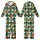 Rustic Western Charm: Cowboy Hats, Yellow Sunflowers - Emerald Green Tartan Plaid Pattern Kid Satin Pajamas Set - 1