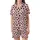 Romantic Heart Lover's Irregular Black Hearts Dusty Rose Pink Personalized Item Satin Short-Sleeve Pajamas Set - 60zTt969JH