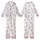 Dreamy Lavender Bears: Soft-Edged Amorphous Pastel Pattern with Outline Teddies - Creamy Off-White Comfort Piece Kid Satin Pajamas Set - TkkVgjdODY