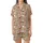 Coffee Lover's Whimsical Cafe & Sweet Treats Pattern Cozy Loungewear Satin Short-Sleeve Pajamas Set - 2