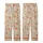 Hand-Drawn Vintage Botanical Foliage Blooms: Rusty Orange Sage Green Tulip Design Kid Satin Pajamas Set - 3