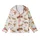 Dachshund Lover's Winking Cartoon Girl & Party Dogs Customizable Item Kid Satin Pajamas Set - 2