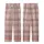 Romantic Rose Plaid: Soft Muted Pink Plaid Pattern with Subtle Cream Hearts - All-Over Print Design Kid Satin Pajamas Set - 3