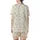 Whimsical Dreamer's Goose & Moon Cloud Play Pattern - Cozy Textile Item Satin Short-Sleeve Pajamas Set - 3