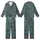Muted Teal Geometric Fretwork: Abstract Botanical Pattern with Linear Leaves & Diamond Motif Kid Satin Pajamas Set - 9eZL_RR1rx