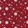 Modern Style: Deep Cranberry Red Organically Scattered Varying-Size White Circles Sweater Kid Satin Pajamas Set - 4