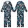 Ocean Explorer's Vibrant Underwater Marine Scene with Stylized Shells & Fish Wearable Art Kid Satin Pajamas Set - 1