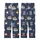 Sloth Lover's Cute Flat Navy Sloth Pattern with 'Work Hard To Rest' Message Loungewear Kid Satin Pajamas Set - 3