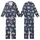Sloth Lover's Cute Flat Navy Sloth Pattern with 'Work Hard To Rest' Message Loungewear Kid Satin Pajamas Set - 1