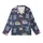 Sloth Lover's Cute Flat Navy Sloth Pattern with 'Work Hard To Rest' Message Loungewear Kid Satin Pajamas Set - 2