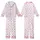 Sweet Elegance Pink Bow Diamond Lattice Magenta Dot Fashion Statement Kid Satin Pajamas Set - 1