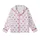 Sweet Elegance Pink Bow Diamond Lattice Magenta Dot Fashion Statement Kid Satin Pajamas Set - 2