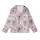 Koala Lover's Playful Grey Cartoony Koalas Pink & Blue Bowties Pastel Pink Eucalyptus Pattern Kid Satin Pajamas Set - 2