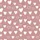 Whimsical Dreamer: Dusty Rose Scattered White Hearts Outline Design Satin Short-Sleeve Pajamas Set - 4