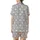 Dreamer's Minimalist Monochromatic White Stars Moons Planets Casual Wear, Heather Grey Satin Short-Sleeve Pajamas Set - XFADp53Sso