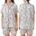 Feline Fan's Whimsical Pastel Cartoon Cats: Curious, Stretching, Sitting Figures All-Over Print Satin Short-Sleeve Pajamas Set - BZGxb5SueX