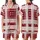Sweetheart Style: Deep Crimson Pink Geometric Plaid & White Hearts - Custom Wearable Motif Satin Short-Sleeve Pajamas Set - 1