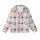 Gentle Plaid: Sweet Dreams Hearts & "Good Night" Text Design in Pink, Black, White, Charcoal Grey Kid Satin Pajamas Set - 2