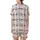 Gentle Plaid: Sweet Dreams Hearts & "Good Night" Text Design in Pink, Black, White, Charcoal Grey Satin Short-Sleeve Pajamas Set - 3