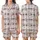 Gentle Plaid: Sweet Dreams Hearts & "Good Night" Text Design in Pink, Black, White, Charcoal Grey Satin Short-Sleeve Pajamas Set - 1
