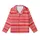 Dynamic Style: Vibrant Red & White Multi-Width Horizontal Stripes - Fashion Piece Kid Satin Pajamas Set - 7FmWVi5bHA