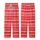 Dynamic Style: Vibrant Red & White Multi-Width Horizontal Stripes - Fashion Piece Kid Satin Pajamas Set - RAAPwYx9mM