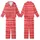 Dynamic Style: Vibrant Red & White Multi-Width Horizontal Stripes - Fashion Piece Kid Satin Pajamas Set - UJ1UXvxrHJ