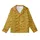 Whimsical Soul's Yellow Hand-Drawn Love Script, Scattered Outline Hearts, Flowers, Stars Piece Kid Satin Pajamas Set - 2
