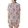 Koala Lover's Playful Grey Cartoony Koalas Pink & Blue Bowties Pastel Pink Eucalyptus Pattern Satin Short-Sleeve Pajamas Set - 3